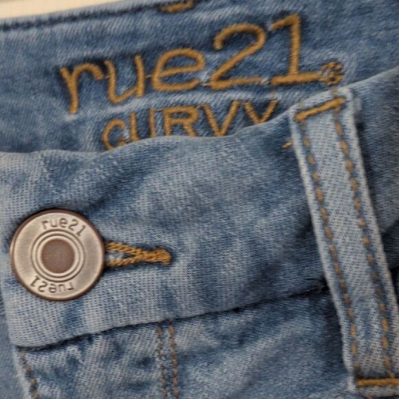 Rue21 Light Blue Distressed Flare Jeans - Picture 8 of 16